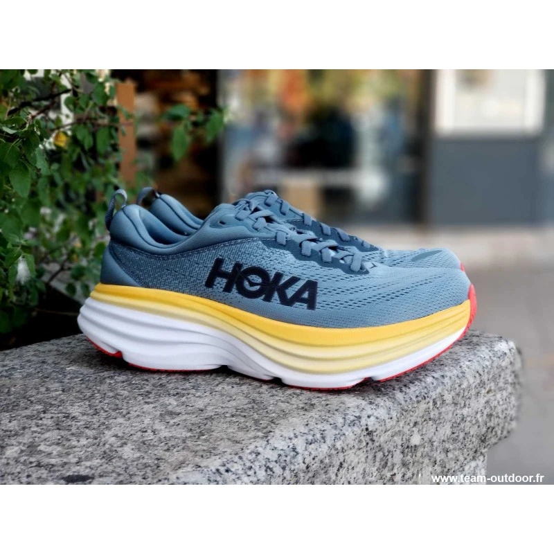 HOKA Bondi 8 Homme Goblin Blue / Moutain Spring 1 HOKA Bondi 8 Homme Goblin Blue / Moutain Spring
