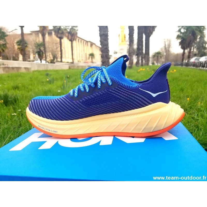 HOKA Carbon X 3 Homme Coastal Sky / Bellwether Blue 4 HOKA Carbon X 3 Homme Coastal Sky / Bellwether Blue – Image 4