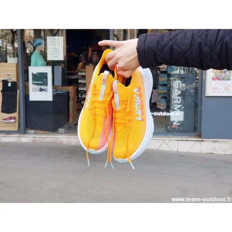 HOKA Carbon X 3 Homme Radiant Yellow / Camellia 9 HOKA Carbon X 3 Homme Radiant Yellow / Camellia – Image 9