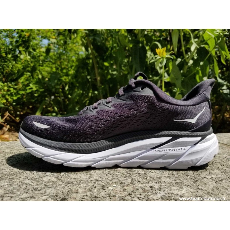 HOKA Clifton 8 Femme Black / White 4 HOKA Clifton 8 Femme Black / White – Image 4