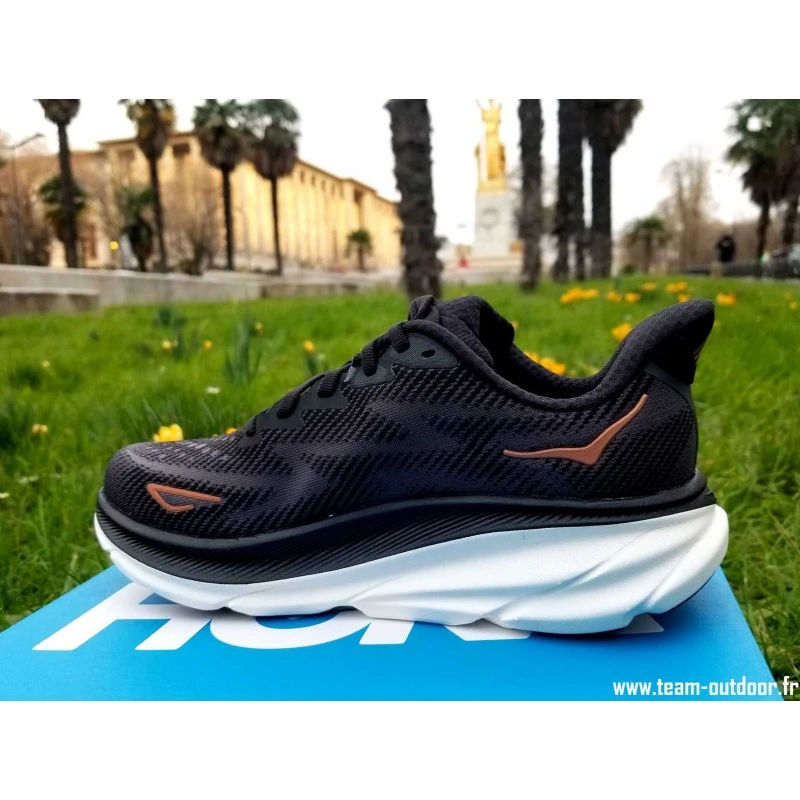 HOKA Clifton 9 Femme Black / Copper 5 HOKA Clifton 9 Femme Black / Copper – Image 5