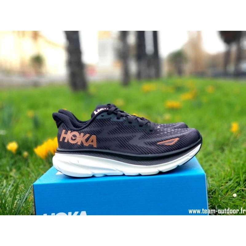HOKA Clifton 9 Femme Black / Copper 1 HOKA Clifton 9 Femme Black / Copper