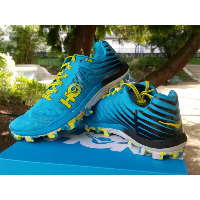 HOKA Evo Jawz Homme Cyan / Citrus 5 HOKA Evo Jawz Homme Cyan / Citrus – Image 5