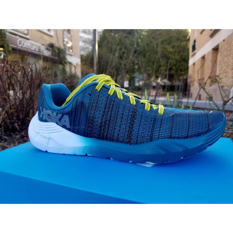HOKA Evo Rehi Homme Citrus / Cyan 2 HOKA Evo Rehi Homme Citrus / Cyan – Image 2