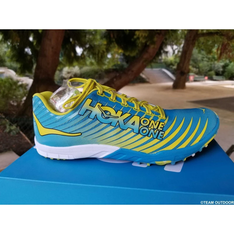 HOKA Evo XC Spike Homme Cyan / Citrus 2 HOKA Evo XC Spike Homme Cyan / Citrus – Image 2