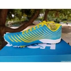 HOKA Evo XC Spike Homme Cyan / Citrus 9 HOKA Evo XC Spike Homme Cyan / Citrus -Hoka Soldes Magasin hoka evo xc spike homme cyan citrus 3