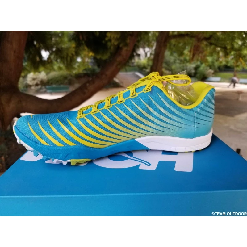 HOKA Evo XC Spike Homme Cyan / Citrus 4 HOKA Evo XC Spike Homme Cyan / Citrus – Image 4