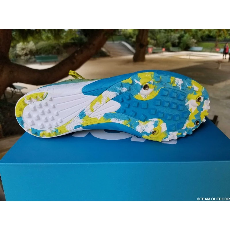 HOKA Evo XC Spike Homme Cyan / Citrus 5 HOKA Evo XC Spike Homme Cyan / Citrus – Image 5