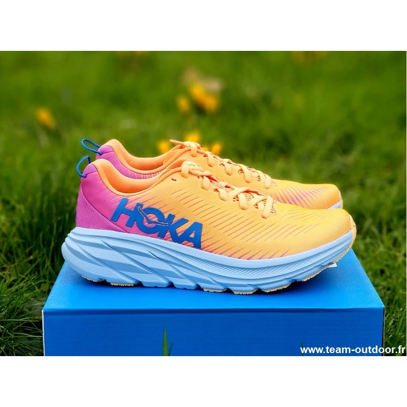 HOKA Rincon 3 Femme Mock Orange / Cyclamen 4 HOKA Rincon 3 Femme Mock Orange / Cyclamen – Image 4