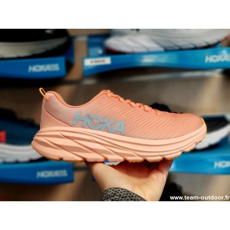 HOKA Rincon 3 Femme Shell Coral / Peach Parfait 10 HOKA Rincon 3 Femme Shell Coral / Peach Parfait – Image 10
