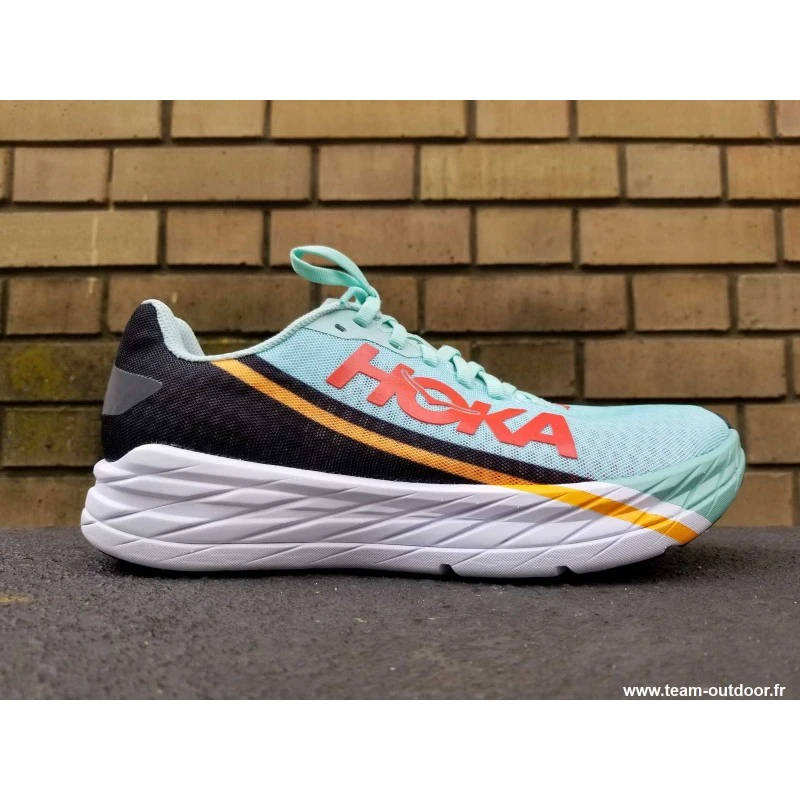 HOKA Rocket X Homme Eggshell Blue / Black 2 HOKA Rocket X Homme Eggshell Blue / Black – Image 2