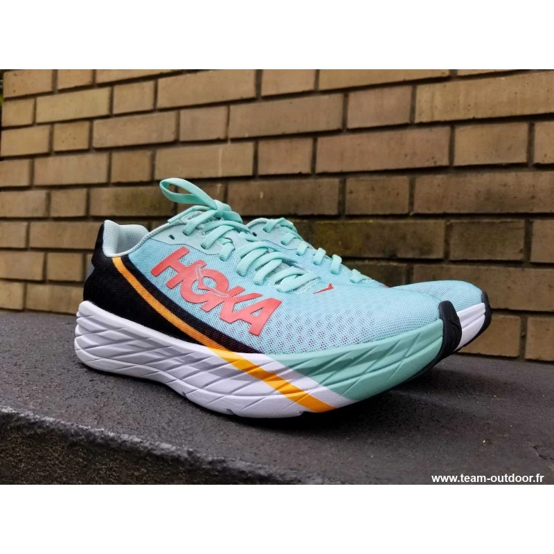 HOKA Rocket X Homme Eggshell Blue / Black 1 HOKA Rocket X Homme Eggshell Blue / Black