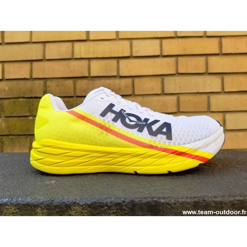 HOKA Rocket X Homme White / Evening Primrose 2 HOKA Rocket X Homme White / Evening Primrose – Image 2