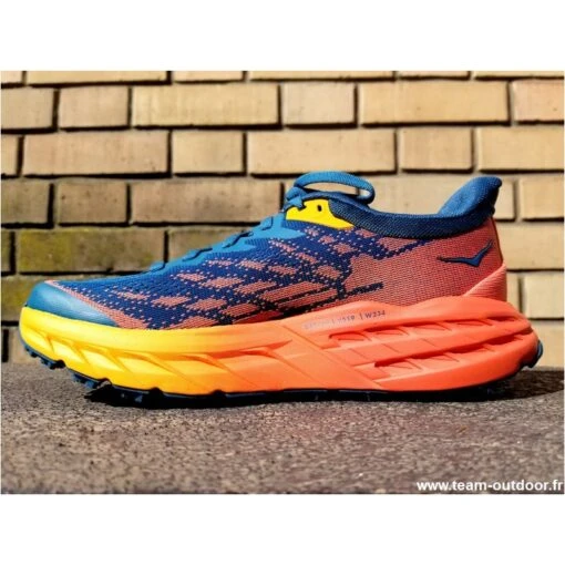 HOKA Speedgoat 5 Femme Blue Coral / Camellia – Image 4