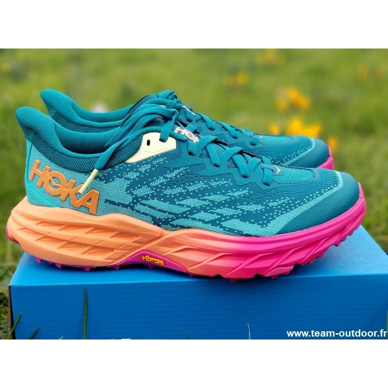 HOKA Speedgoat 5 Femme Deep Lake / Ceramic 2 HOKA Speedgoat 5 Femme Deep Lake / Ceramic – Image 2
