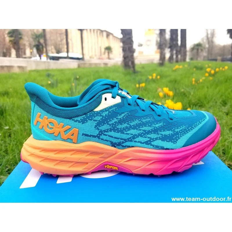 HOKA Speedgoat 5 Femme Deep Lake / Ceramic 3 HOKA Speedgoat 5 Femme Deep Lake / Ceramic – Image 3