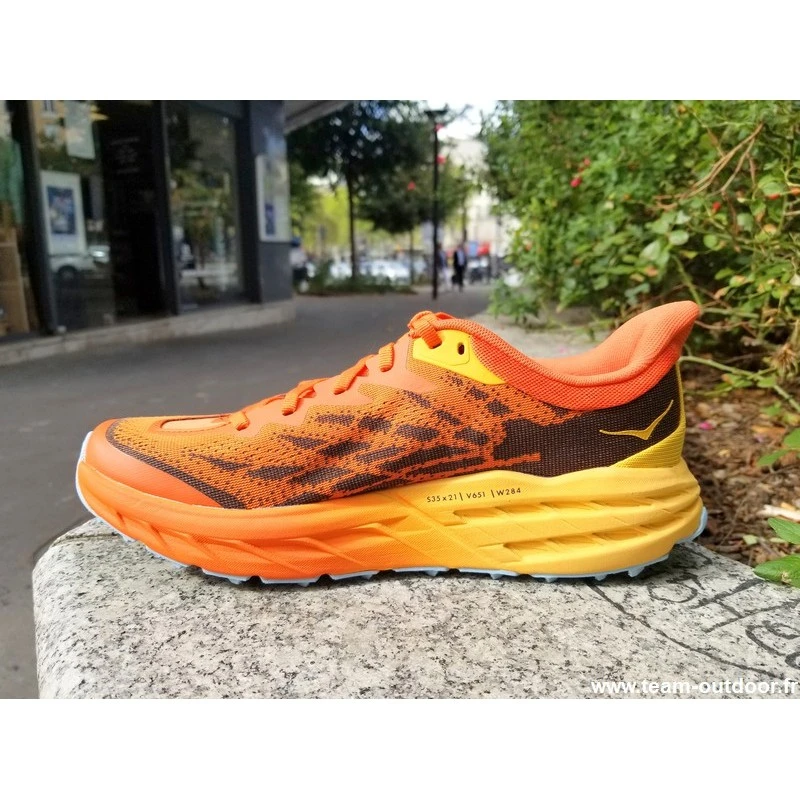 HOKA Speedgoat 5 Homme Puffin's Bill / Amber Yellow 4 HOKA Speedgoat 5 Homme Puffin's Bill / Amber Yellow – Image 4